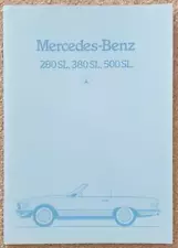 MERCEDES BENZ 280SL 380SL 500SL Sales Brochure Aug 1981 GERMAN TEXT #00-02/0881