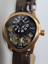 Egard Quantus Dual Balance Automatic Watch Rose Gold 43mm