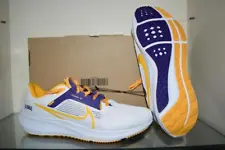 Nike s Air Zoom Pegasus 40 Men's LSU Tigers Running Shoes DZ5959 100 White NIB