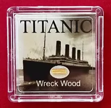 RMS Titanic Wreck Wood Artifact w/ COA. White Star Line WSL Real Relic. Popular!