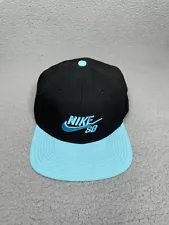 Nike SB Tiffany Blue Space Design Hat Black Snapback