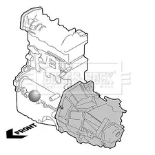 Genuine Borg & Beck Engine Mounting fits Lexus LS400 UCF20 94 BEM4363