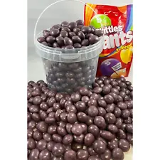 Skittles Purple Giants Sweets Flavour Original Skittles 1kg Bucket Reusable Tub