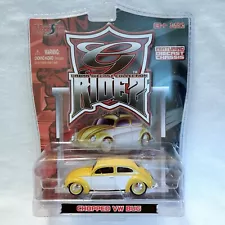 Maisto Ridez Chopped VW Bug Yellow 1:64 Scale For Sale Urban Diecast Collection