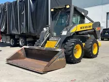 2006 New Holland L180 Skid Steer Wheel Loader Cab Heat Aux Hydraulics bidadoo