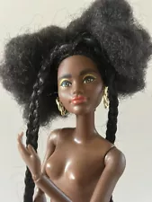 Barbie African American EXTRA #1 AA - Afro Puffs Articulated Nude Doll GVR04