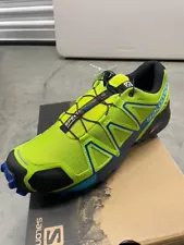 New Men's Salomon Speedcross Trail Running Shoes Lime/Blue