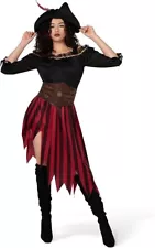 Women Halloween Costume Adult Pirate Outfit Queen of the High Seas Cosplay