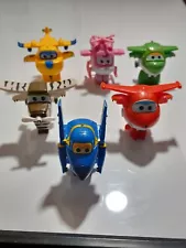 Super Wings - Transforming Jets Plains and Chopper Plane World Airport Crew SALE