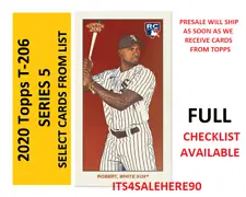 2020 Topps 206 T206 Online Exclusive Wave Series 5 (50 Cards) SINGLES OR SET