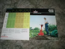 Vintage GILSON Garden Tiller Sales Brochure with doodles, 8 pages with Specs