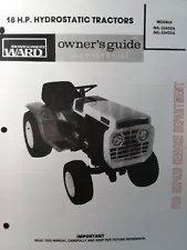 Montgomery Ward 18 h.p Hydrostatic Lawn Garden Tractor Parts Manual GIL-33423A