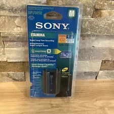 New! Sony NP-FM50 Lithium M Series Rechargeable Battery Pack Sealed - Genuine