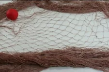 Authentic Commercial Fishing Net, Light Weight For All Use, Tan. 8 X 8'