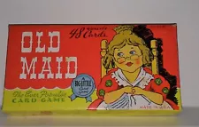 Old maid card game mint in minty original box never played with collector grade