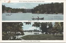 Rome City IND First Narrows Sylvan Lake Looking West from Island Park