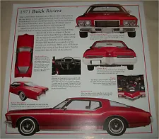 1971 Buick Riviera 2 dr ht car print (red)