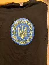 Ukrainian Coat Of Arms T-shirt Men’s Size Large