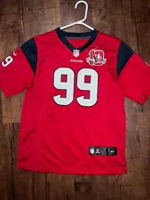 JJ Watt Houston Texas #99 Jersey red 10 year anniversary size medium