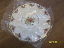 Royal Albert "OLD COUNTRY ROSES" 11" Deviled Egg Dish/Plate/Tray - MINT in BOX