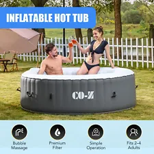 Secondhand 4 Person Portable Inflatable Spa Tub & Outdoor Above Ground Pool