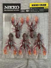 Nikko Craw Creature Bait 3.2” Magma Craw