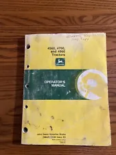 John Deere 4560,4760,4960 Tractors Operators Manual OMAR112280