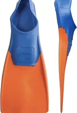 FINIS Long Floating Fins for Swimming, Snorkeling Blue / Orange ~ Size JR 11-1