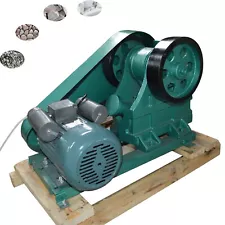 100X60 Mini Jaw Crusher Breaker for Lab/Industry Slag Coom Crushing Machine 220V