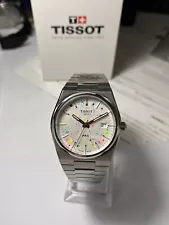 Tissot prx white custom dial 40mm men watch pre owned