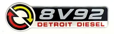 DETROIT DIESEL 8V92 EMBLEM SATIN