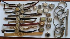 Sale - Job lot of 30 x Vintage Women's Hand Wind WRISTWATCHES for Spares/Repairs