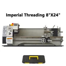 110V WM210V Precision Metal Lathe 110V 1100W Imperial Threads 8"x24"