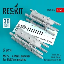 ResKit RS48-0316 Scale 1:48 M272 - 4 Rail Launcher for Hellfire missiles (2 pcs)