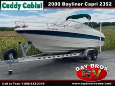 2000 Bayliner Marine Capri 2352 Cuddy Cabin Boat Single Console 250HP Inboard