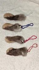 RABBIT FOOT KEY CHAIN - lucky Rabbit foot keychain Homemade Real Rabbit Foot