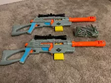 Air Warrior Ultra Tek Sniper Guns/ N-Strike Mega Elite Dbl Breach Nerf Gun