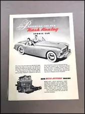 1951 1952 Nash Healey Vintage Original 1-page Car Brochure Leaflet Spec Card