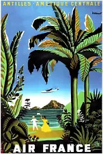 Air France - Airline Vintage Travel Poster, Retro Posters #1