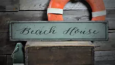 Beach Wall Decor, Beach House, Beach - Rustic Distressed Wood Sign