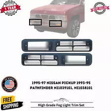 Fog Light Molding Bezel Frame For 1993-1997 Nissan Pickup / 1993-1995 Pathfinder (For: 1995 Nissan Pickup)