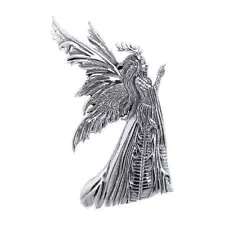 Amy Brown Green Woman Fairy Wiccan 925 Sterling Silver Pendant Fine Jewelry