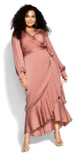 CITY CHIC Tea Rose OPHELIA Dress BNWT Plus Size 18 Wedding Races RRP £65 SALE