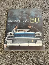 1958 Pontiac Original Sales Brochure Chieftain Bonneville Super Star Chief