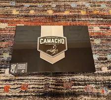 Camacho Triple Maduro Robusto Handmade Wood Silver & Black Glossy Cigar Box