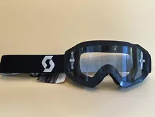 NEW ON SALE! Scott Hustle-X Motocross, ATV, UTV Goggles Black Frame/Black Strap