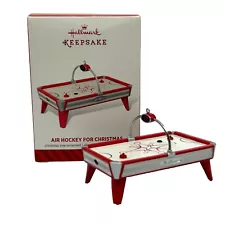 Hallmark Keepsake Ornament "Air Hockey For Christmas" Game Table 2014