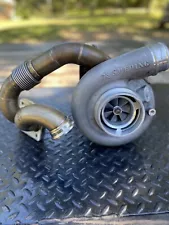 Borg Warner S364.5SXE Turbo And T4 Up-pipes For 11-14 6.7 Powerstroke