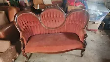 Victorian Sofa Setee and Chair