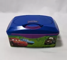 RARE Disney Cars Pull Ups Baby Wipes Plastic Pop Open Container Box Empty